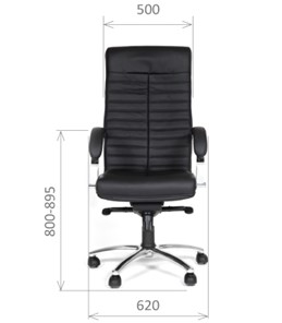 Офисное кресло CHAIRMAN 480 Экокожа премиум черная в Хабаровске - предосмотр 1